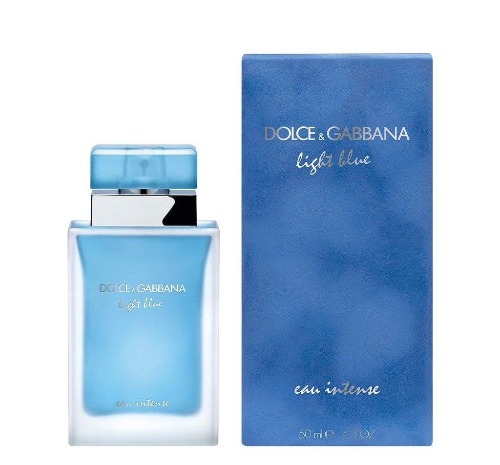 DOLCE & GABBANA Light Blue intense 男性用香水 Dolce & Gabbana Men's Light Blue Eau Intense EDP Spray 3.38